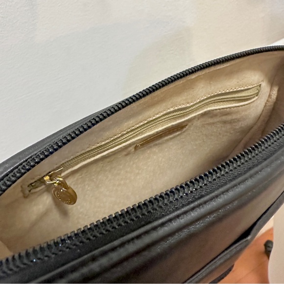 Vintage Mark Cross Crossbody w/ Hardware Detail, Black - Picture 7 of 9